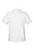 Devon & Jones DG120W Womens Raleigh Stretch Short Sleeve Polo Shirt White Flat Back