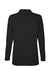 Devon & Jones DP121W Womens Raleigh Shawl Collar Knit Long Sleeve Shirt Black Flat Back
