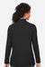 Devon & Jones DP121W Womens Raleigh Shawl Collar Knit Long Sleeve Shirt Black Model Back
