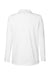 Devon & Jones DP121W Womens Raleigh Shawl Collar Knit Long Sleeve Shirt White Flat Back