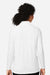 Devon & Jones DP121W Womens Raleigh Shawl Collar Knit Long Sleeve Shirt White Model Back