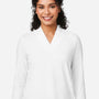 Devon & Jones Womens Raleigh Shawl Collar Moisture Wicking Long Sleeve Shirt - White - Coming Soon