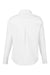 Devon & Jones DG505W Womens CrownLux Performance Spencer Poplin Long Sleeve Button Down Shirt White Flat Back