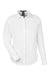 Devon & Jones DG505W Womens CrownLux Performance Spencer Poplin Long Sleeve Button Down Shirt White Flat Front