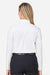 Devon & Jones DG505W Womens CrownLux Performance Spencer Poplin Long Sleeve Button Down Shirt White Model Back