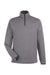 Core 365 CE73 Mens Venture Heathered Stripe 1/4 Zip Sweatshirt Black/White Flat Front