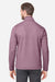 Core 365 CE73 Mens Venture Heathered Stripe 1/4 Zip Sweatshirt Burgundy/White Model Back