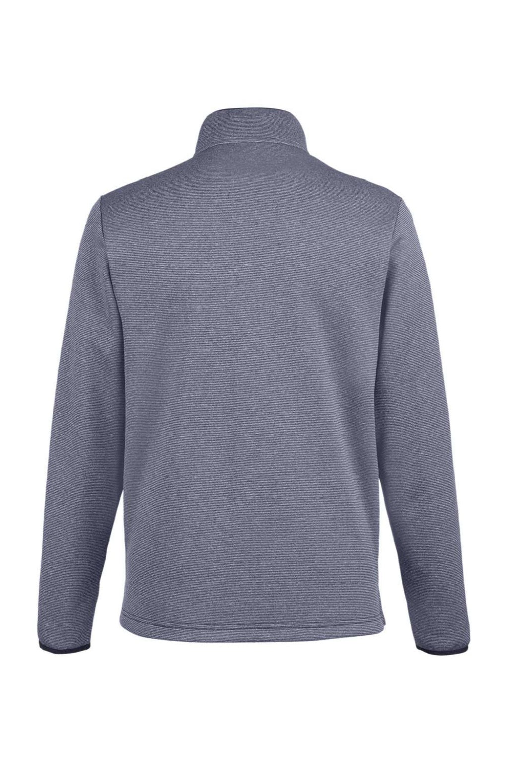 Core 365 CE73 Mens Venture Heathered Stripe 1/4 Zip Sweatshirt Classic Navy Blue/White Flat Back
