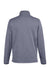 Core 365 CE73 Mens Venture Heathered Stripe 1/4 Zip Sweatshirt Classic Navy Blue/White Flat Back