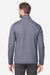 Core 365 CE73 Mens Venture Heathered Stripe 1/4 Zip Sweatshirt Classic Navy Blue/White Model Back