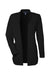 Devon & Jones DP125W Womens Raleigh Stretch Moisture Wicking Long Sleeve Cardigan Sweater w/ Pockets Black Flat Front