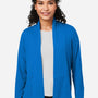Devon & Jones Womens Raleigh Stretch Moisture Wicking Long Sleeve Cardigan Sweater w/ Pockets - French Blue - Coming Soon