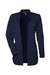 Devon & Jones DP125W Womens Raleigh Stretch Long Sleeve Cardigan Sweater Navy Blue Flat Front