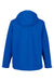 Core 365 CE712 Mens Barrier Packable Full Zip Hooded Rain Jacket True Royal Blue Flat Back