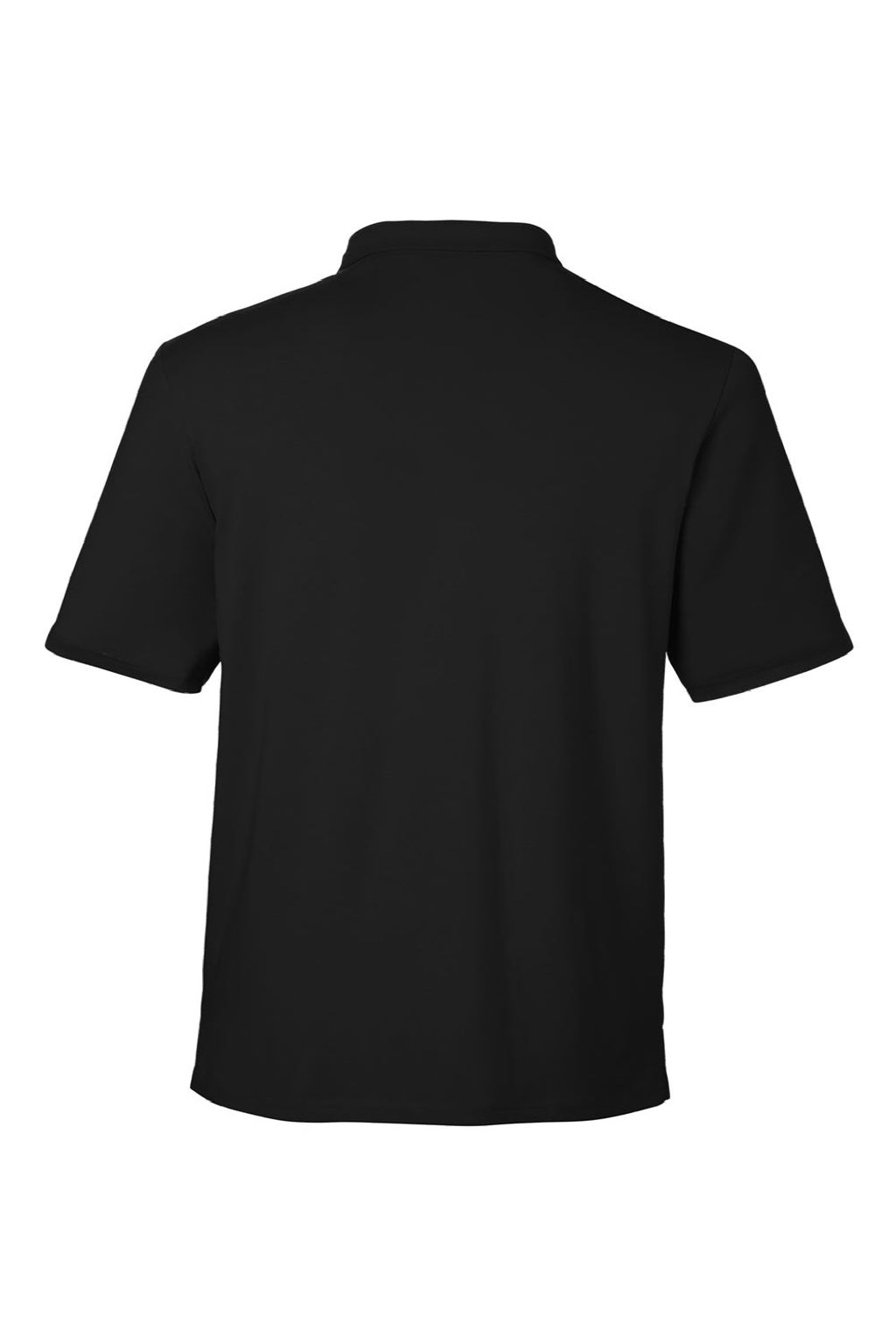 Devon & Jones DG120 Mens Raleigh Stretch Short Sleeve Polo Shirt Black Flat Back