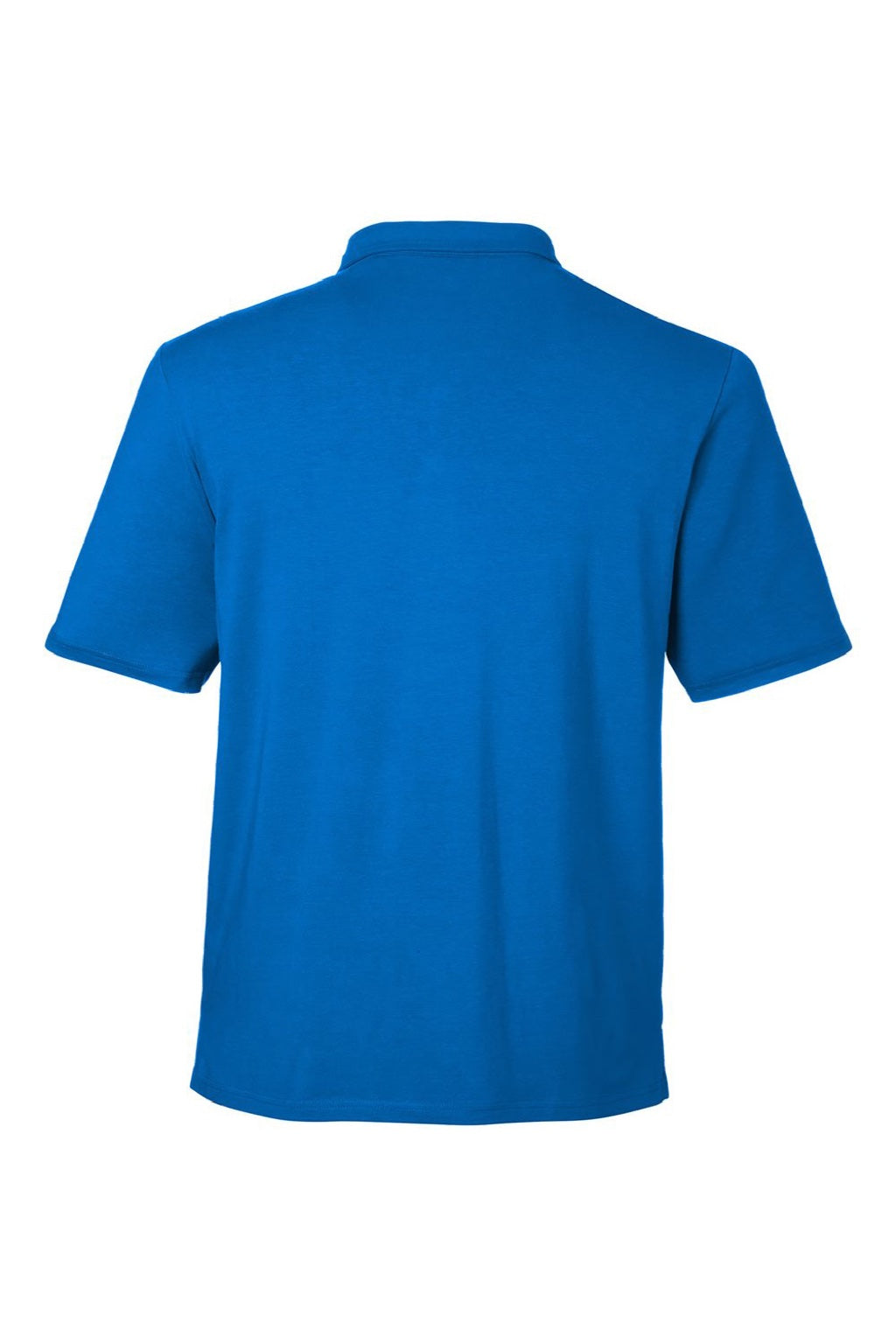 Devon & Jones DG120 Mens Raleigh Stretch Short Sleeve Polo Shirt French Blue Flat Back