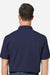 Devon & Jones DG120 Mens Raleigh Stretch Short Sleeve Polo Shirt Navy Blue Model Back