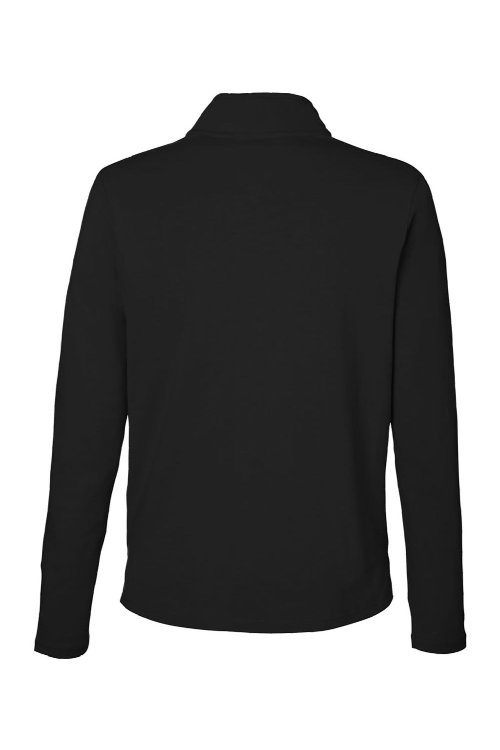 Devon & Jones DG425W Womens Raleigh Stretch 1/4 Zip Sweatshirt Black Flat Back