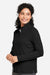 Devon & Jones DG425W Womens Raleigh Stretch 1/4 Zip Sweatshirt Black Model Side