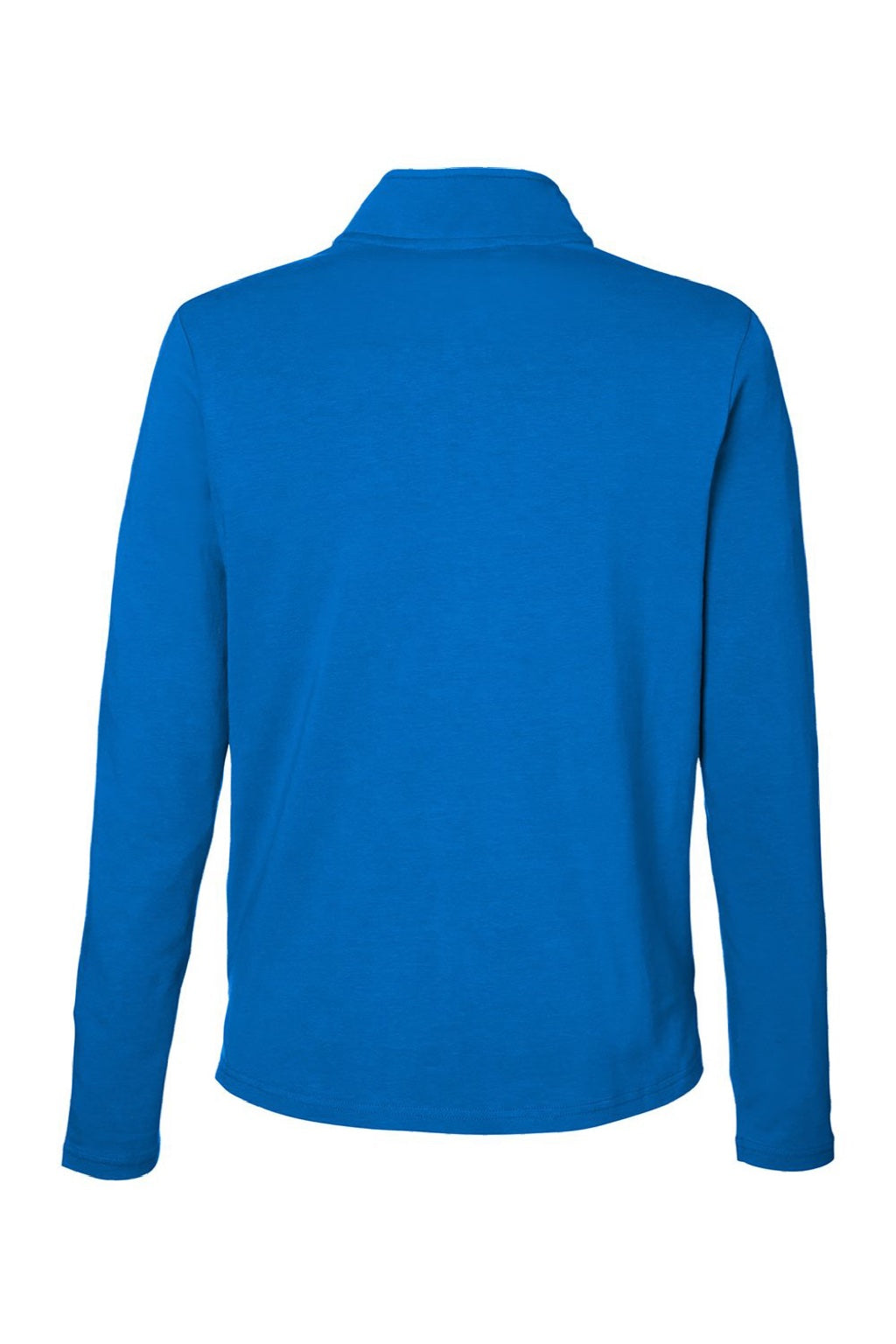Devon & Jones DG425W Womens Raleigh Stretch 1/4 Zip Sweatshirt French Blue Flat Back