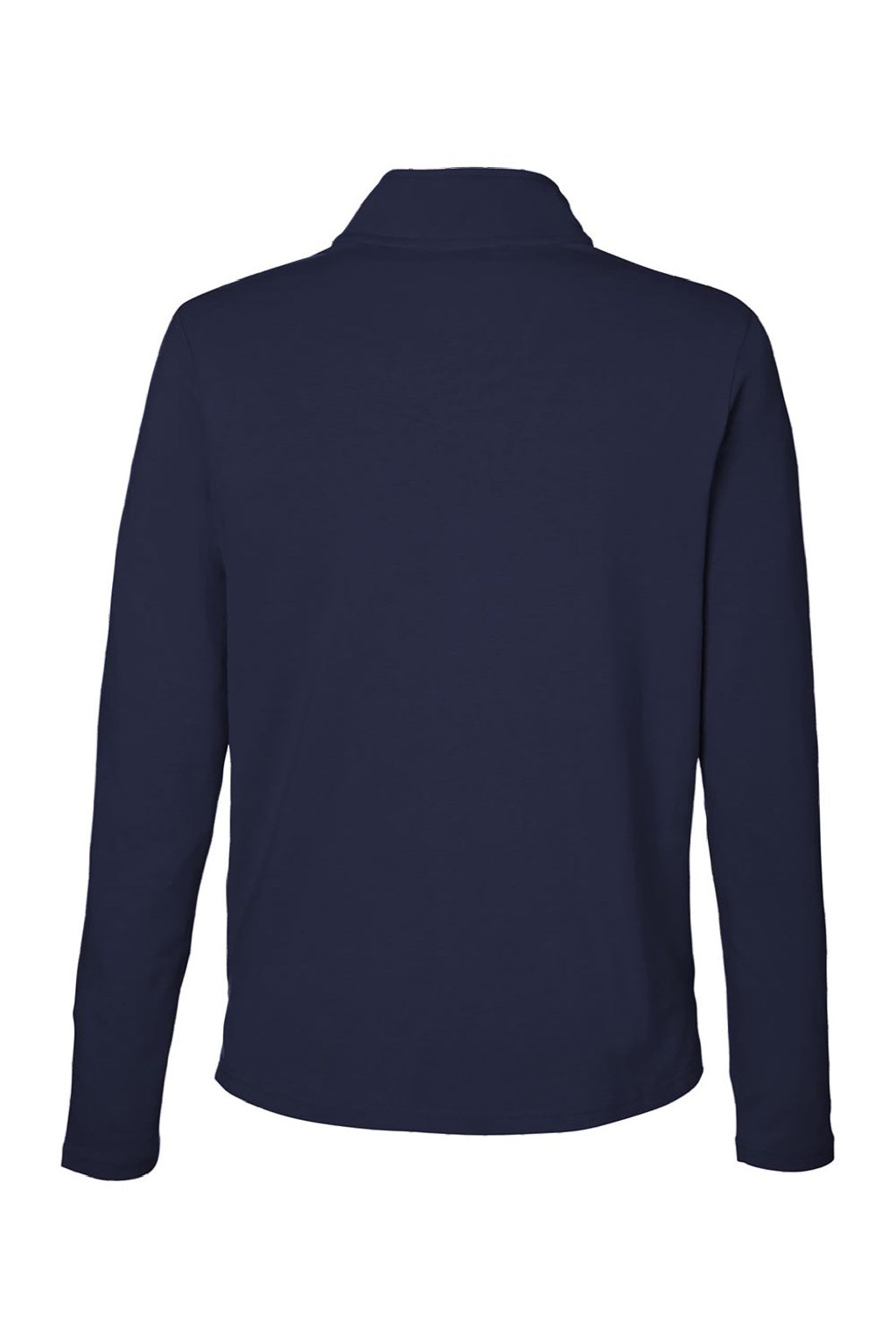 Devon & Jones DG425W Womens Raleigh Stretch 1/4 Zip Sweatshirt Navy Blue Flat Back