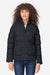 Core 365 CE720W Womens Inspire Full Zip Puffer Jacket Black Model Front