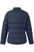 Core 365 CE720W Womens Inspire Full Zip Puffer Jacket Classic Navy Blue Flat Back