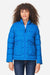 Core 365 CE720W Womens Inspire Full Zip Puffer Jacket True Royal Blue Model Front