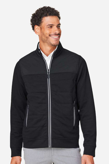 Devon & Jones DG71 Mens Full Zip Club Jacket Black Model Front
