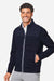 Devon & Jones DG71 Mens Full Zip Club Jacket Navy Blue Model Side