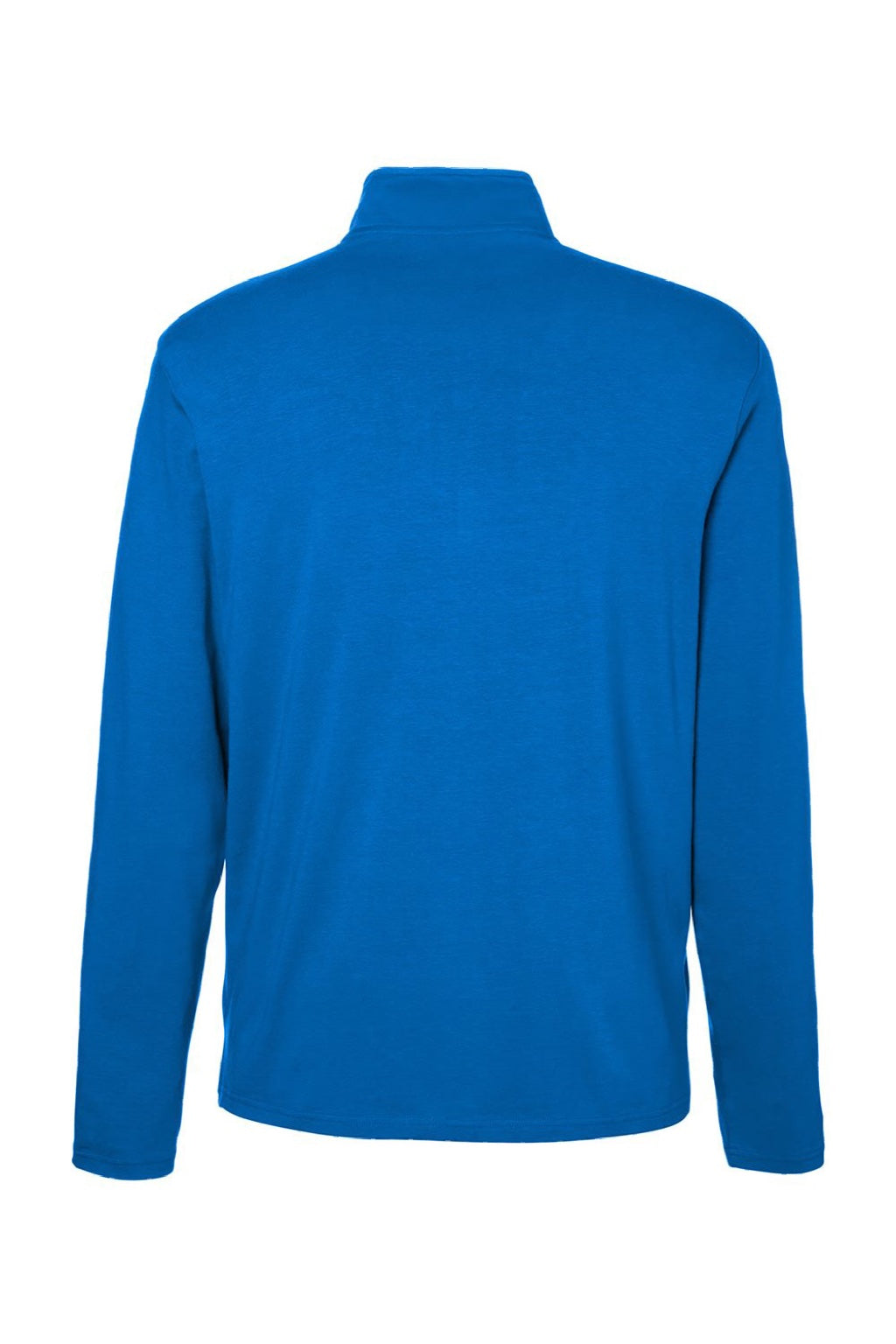 Devon & Jones DG425 Mens Raleigh Stretch 1/4 Zip Sweatshirt French Blue Flat Back