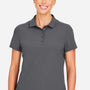 Devon & Jones Womens CrownLux Windsor Performance Moisture Wicking Welded Short Sleeve Polo Shirt - Graphite Grey - Coming Soon