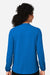 Devon & Jones DP122W Womens Raleigh V-Neck Knit Long Sleeve Shirt French Blue Model Back