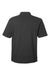 Devon & Jones DG101 Mens Crownlux Performance Geo Short Sleeve Polo Shirt Black/Graphite Grey Flat Back