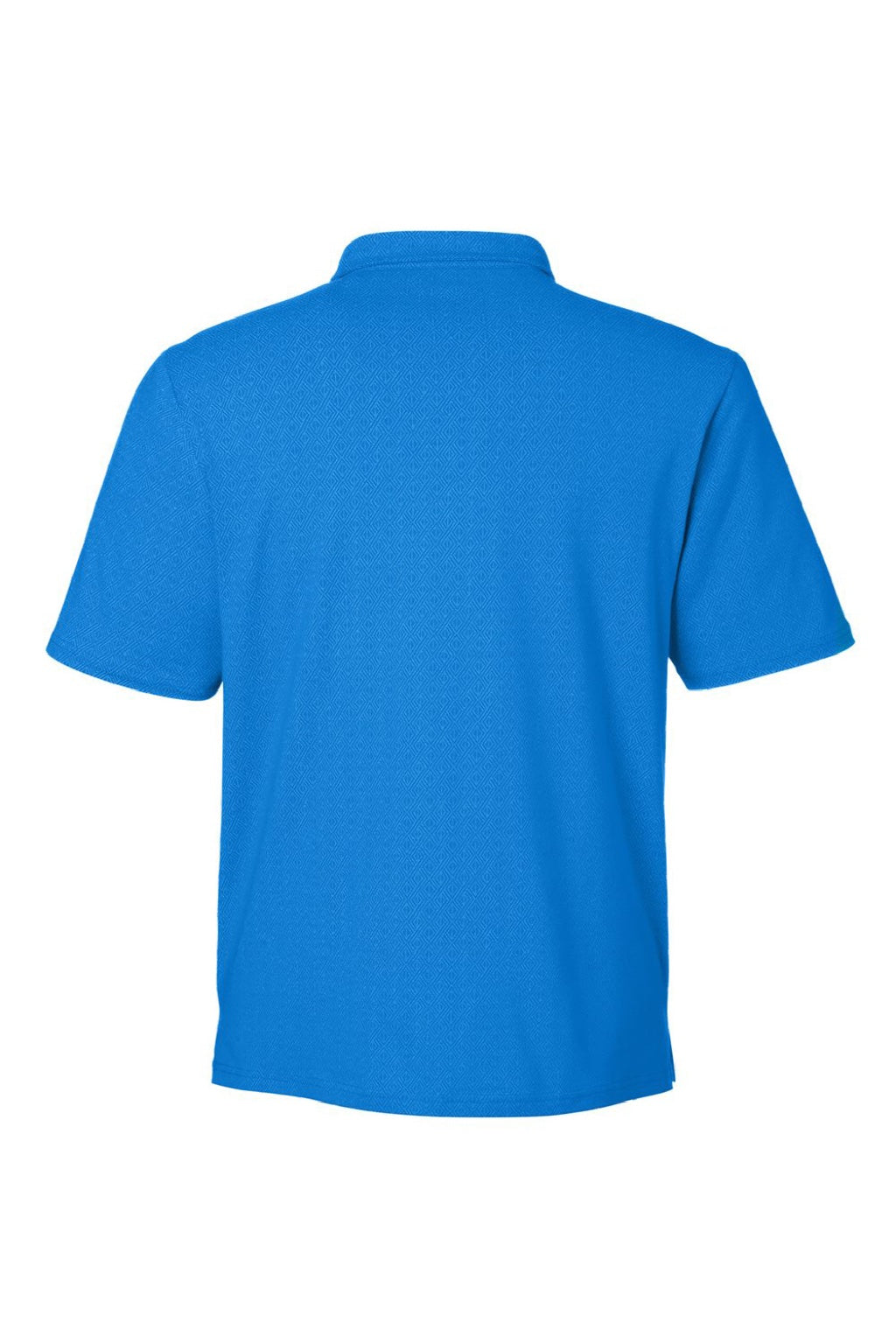 Devon & Jones DG101 Mens Crownlux Performance Geo Short Sleeve Polo Shirt French Blue Flat Back