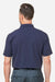 Devon & Jones DG101 Mens Crownlux Performance Geo Short Sleeve Polo Shirt Navy Blue/French Blue Model Back