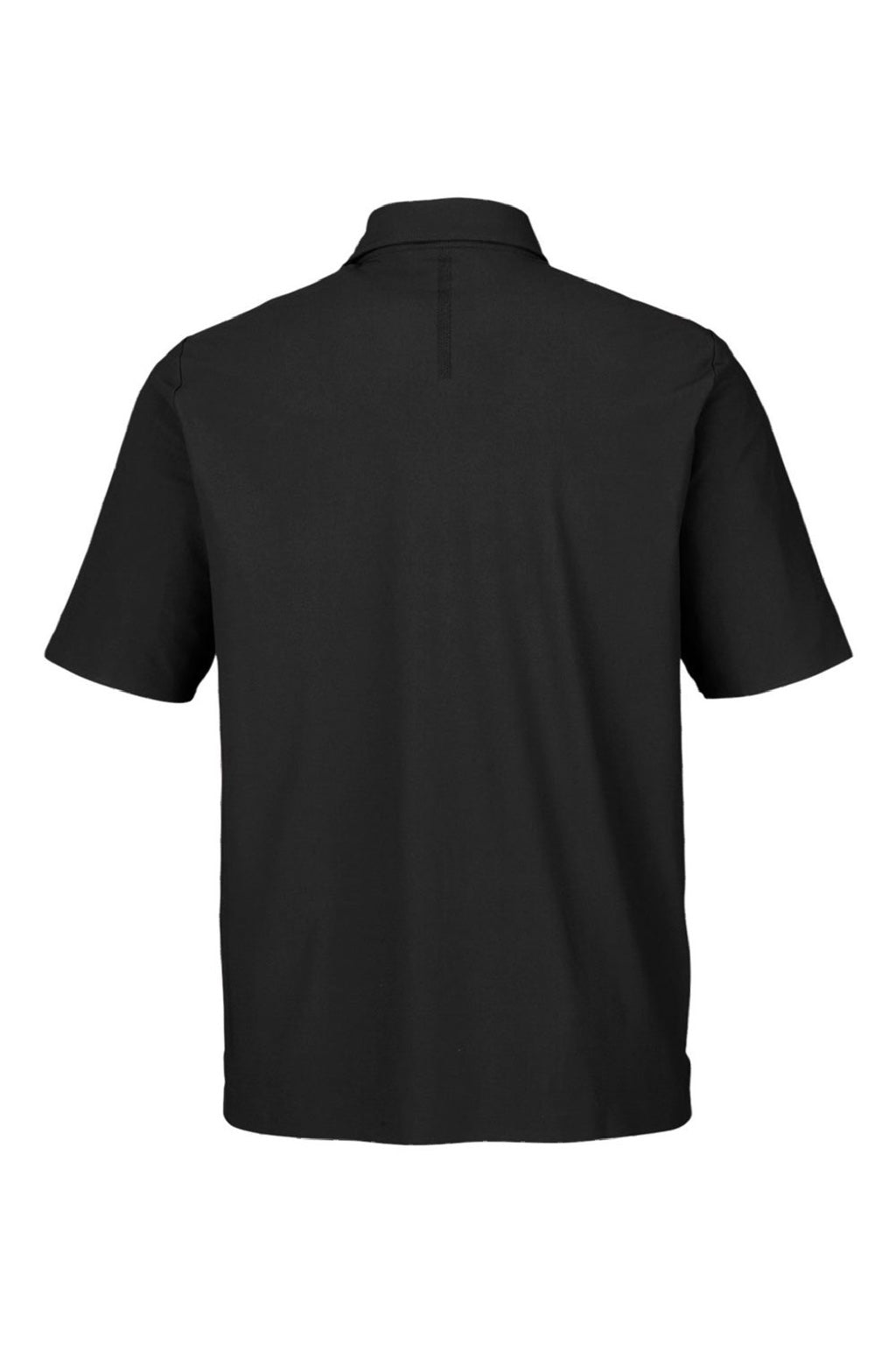 Devon & Jones DG110 Mens CrownLux Performance Windsor Welded Short Sleeve Polo Shirt Black Flat Back
