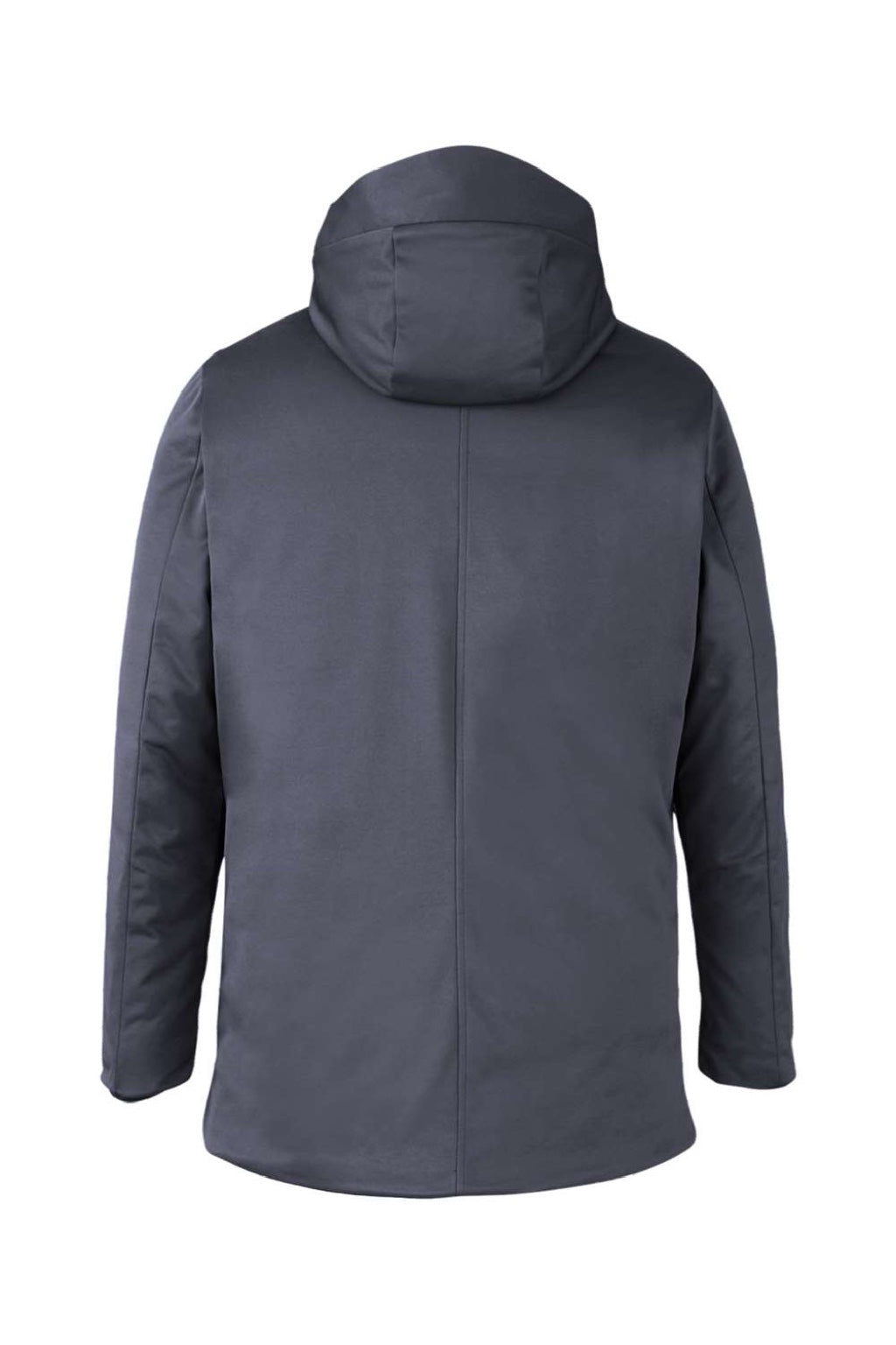 Core 365 CE715 Mens Techno Lite Insulated Wind & Water Resistant Full Zip Hooded Jacket Carbon Grey Flat Back