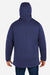 Core 365 CE715 Mens Techno Lite Insulated Full Zip Hooded Jacket Classic Navy Blue Model Back