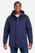 Core 365 CE715 Mens Techno Lite Insulated Full Zip Hooded Jacket Classic Navy Blue Model Front