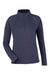 Devon & Jones DG481WZ Womens Charleston 1/4 Zip Sweatshirt Navy Blue Melange Flat Front