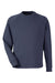 Devon & Jones DG482 Mens Charleston Crewneck Sweatshirt Navy Blue Melange Flat Front