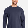 Devon & Jones Mens Charleston Crewneck Sweatshirt - Navy Blue Melange - Coming Soon
