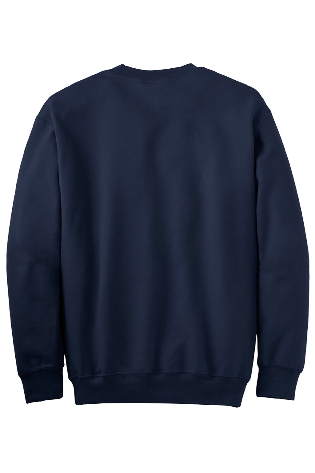 Gildan 12000 Mens DryBlend Moisture Wicking Fleece Crewneck Sweatshirt Navy Blue Flat Back