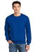 Gildan 12000 Mens DryBlend Moisture Wicking Fleece Crewneck Sweatshirt Royal Blue Model Front