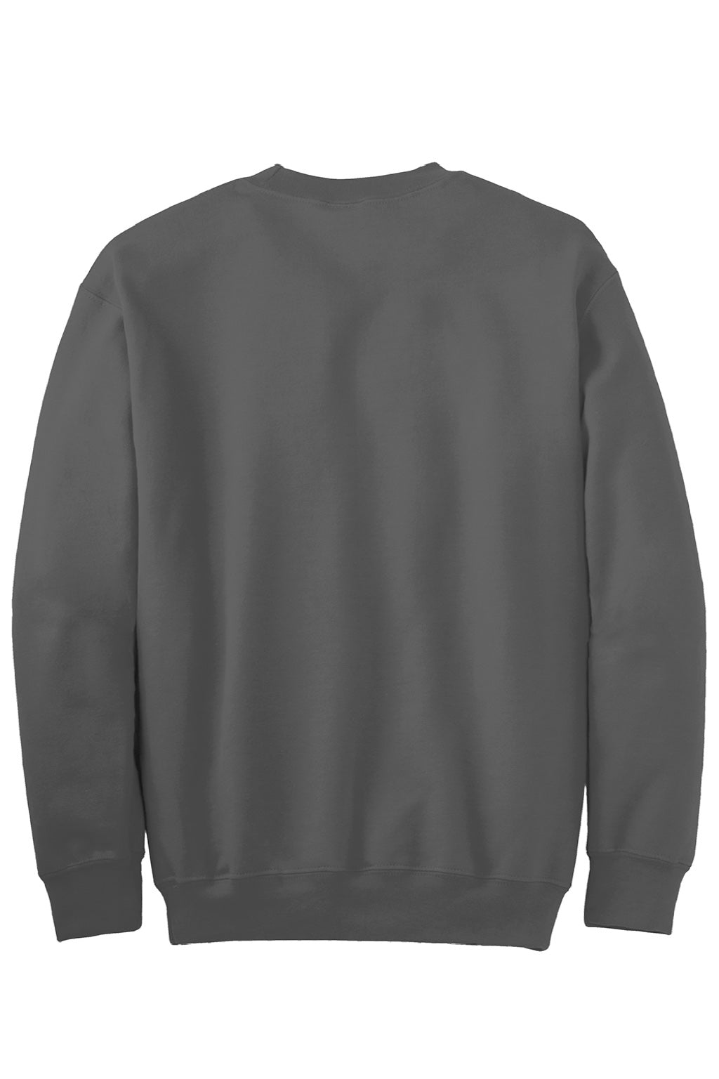 Gildan 12000 Mens DryBlend Moisture Wicking Fleece Crewneck Sweatshirt Charcoal Grey Flat Back