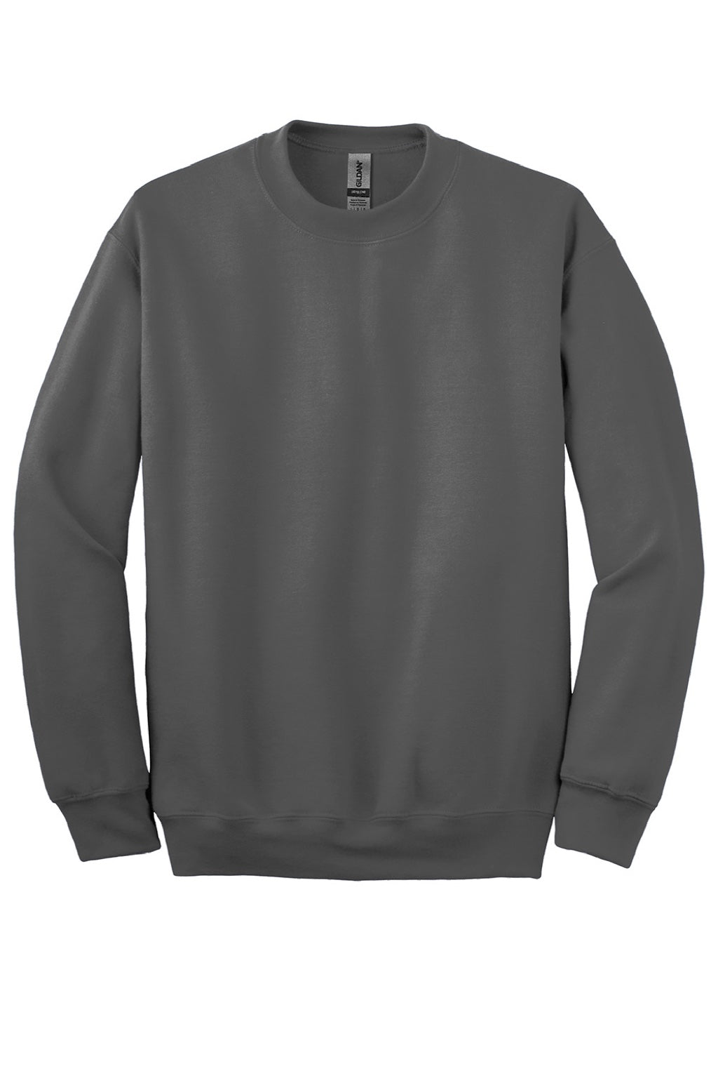 Gildan 12000 Mens DryBlend Moisture Wicking Fleece Crewneck Sweatshirt Charcoal Grey Flat Front