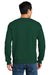 Gildan 12000 Mens DryBlend Moisture Wicking Fleece Crewneck Sweatshirt Forest Green Model Back