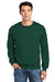 Gildan 12000 Mens DryBlend Moisture Wicking Fleece Crewneck Sweatshirt Forest Green Model Front