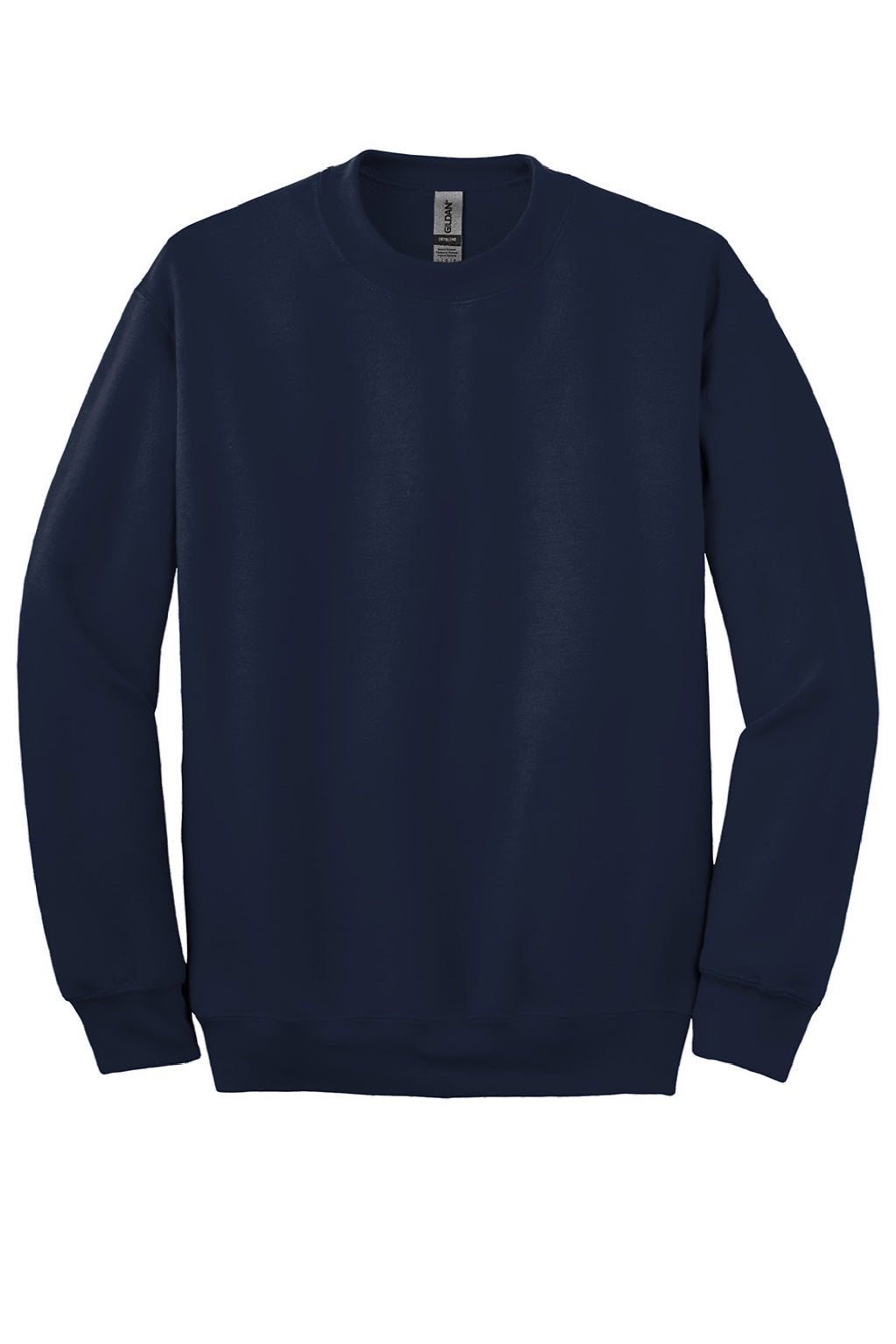 Gildan 12000 Mens DryBlend Moisture Wicking Fleece Crewneck Sweatshirt Navy Blue Flat Front